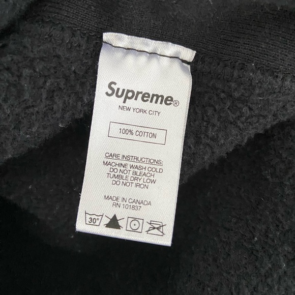Supreme Black Men's Thick Hoodie With Kangaroo Pockets / Le Luxe Supreme - Picture 9 of 10
